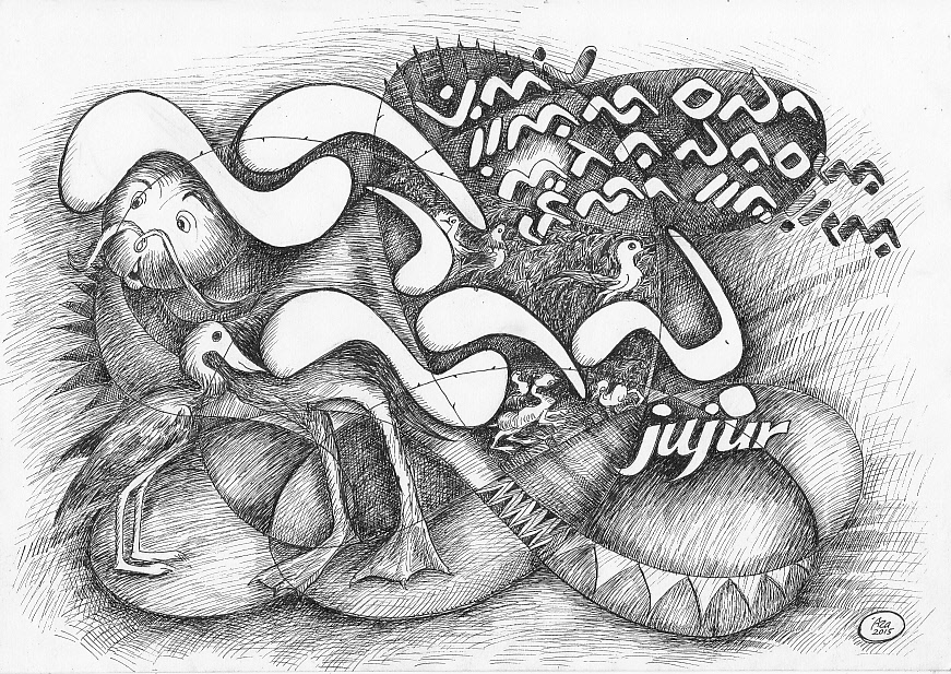 Aksara Lontara LA karya Abd. Aziz Ahmad, 2015